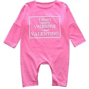 I don’t need a Valentine I need Valentino Romper